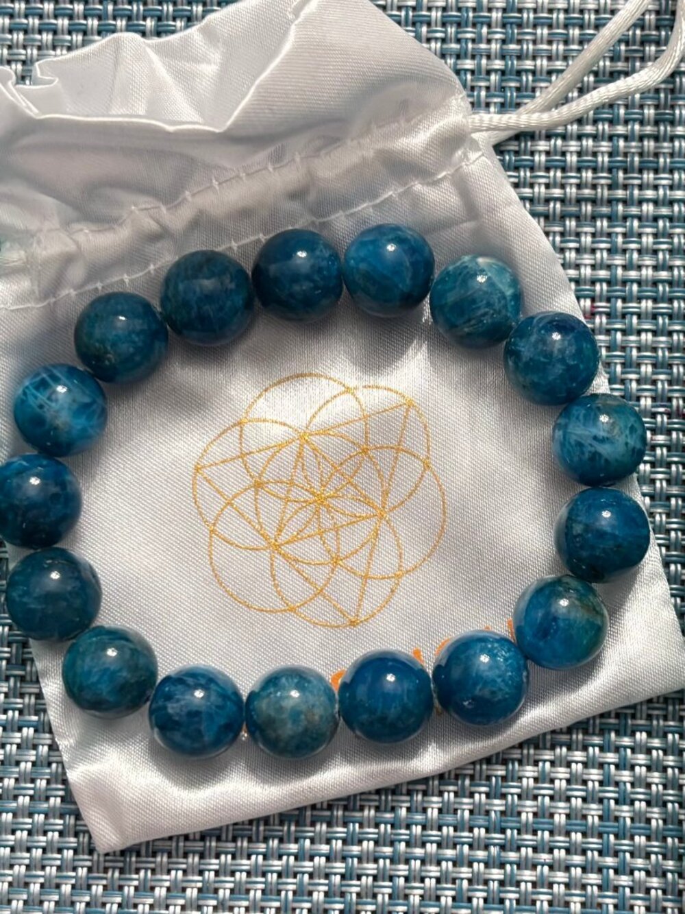 Conscious Blue Apatite 6.5 inch bracelet